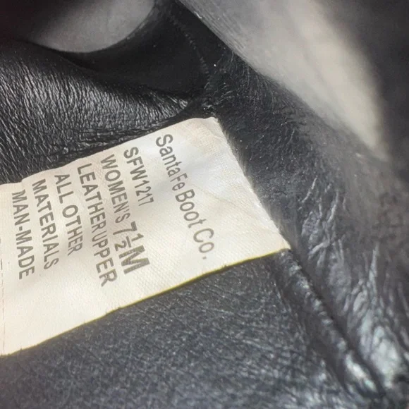 Santa Fe Boot Co Cowboy Boots 7.5 - Picture 8 of 8